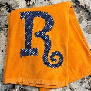 Orange R Towel